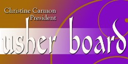 Usher Board President - Christine Carmon